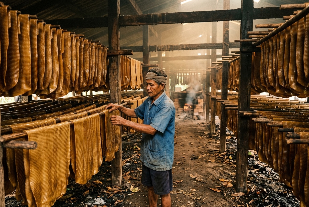 Ribbed Smoked Sheet RSS Smokehouse Racks